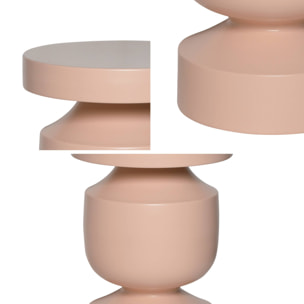 Table d'appoint, bout de canapé, table de chevet métal Ø30,5 x H43,5cm ALMA