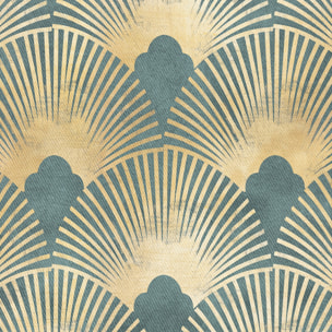 Mantel estampado antimanchas IRINA TURQUESA