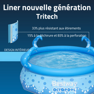 Bestway Piscine gonflable ronde Bestway Fast Set OctoPool 274 x 76 cm bleu