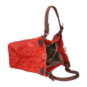Borsa a mano da donna - Modello Elenia - Vera pelle - 33.0 x 29.0 x 16.0 cm