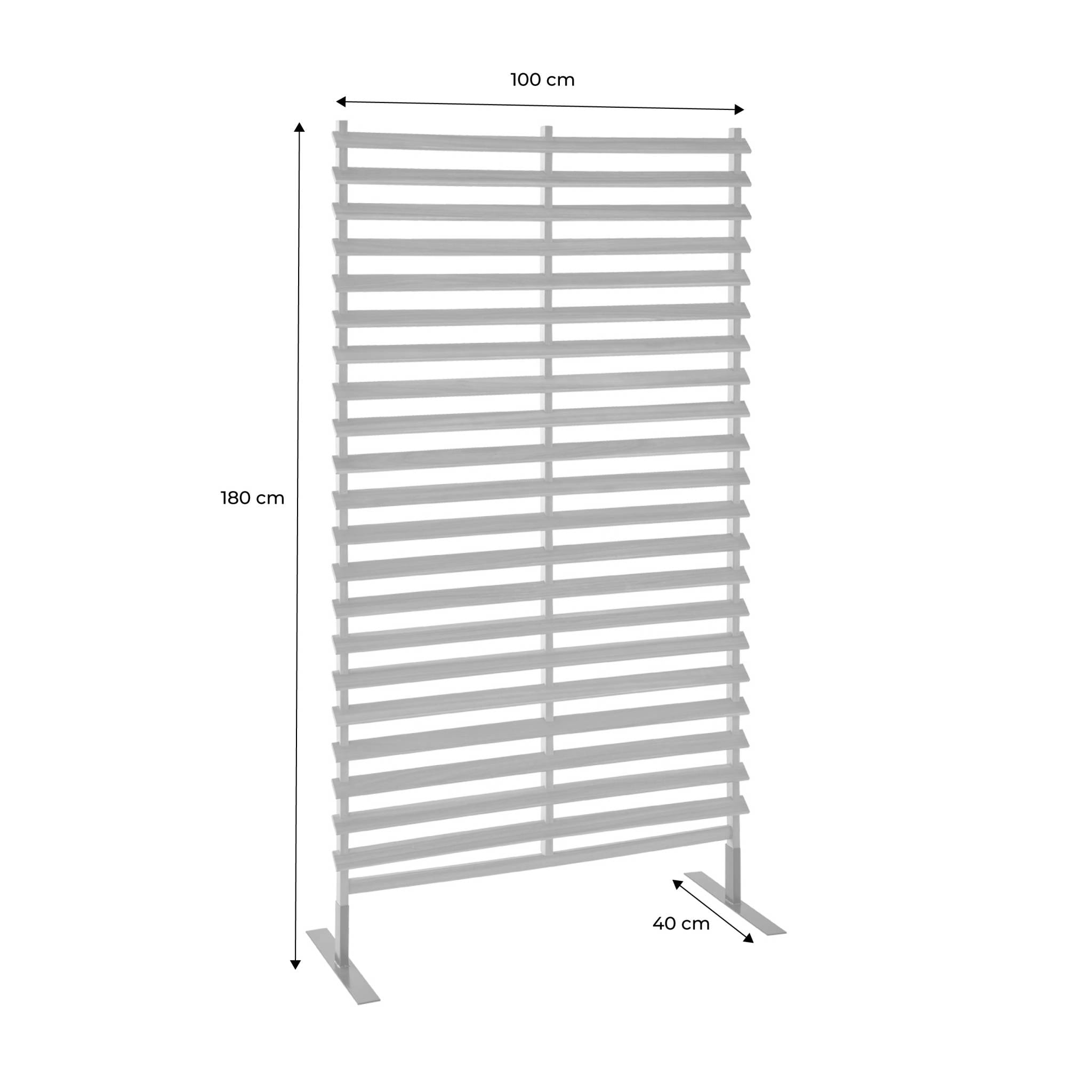 Paravent extérieur en bois. 100cm. acacia. intérieur. extérieur