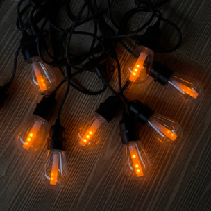 Guirlande solaire FLAME 10 LED flamme 8M