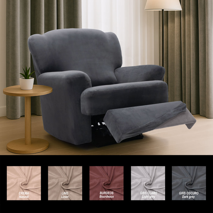 Funda TERCIOPELO ANTIMANCHAS Multi elástica para RELAX modelo VERONICA