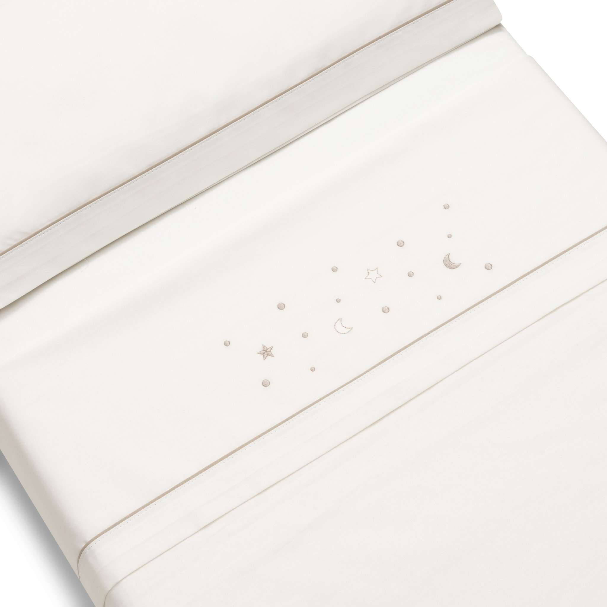 Juego de Sábanas para Cuna mod.Estrellas Luna con Broche Muselina