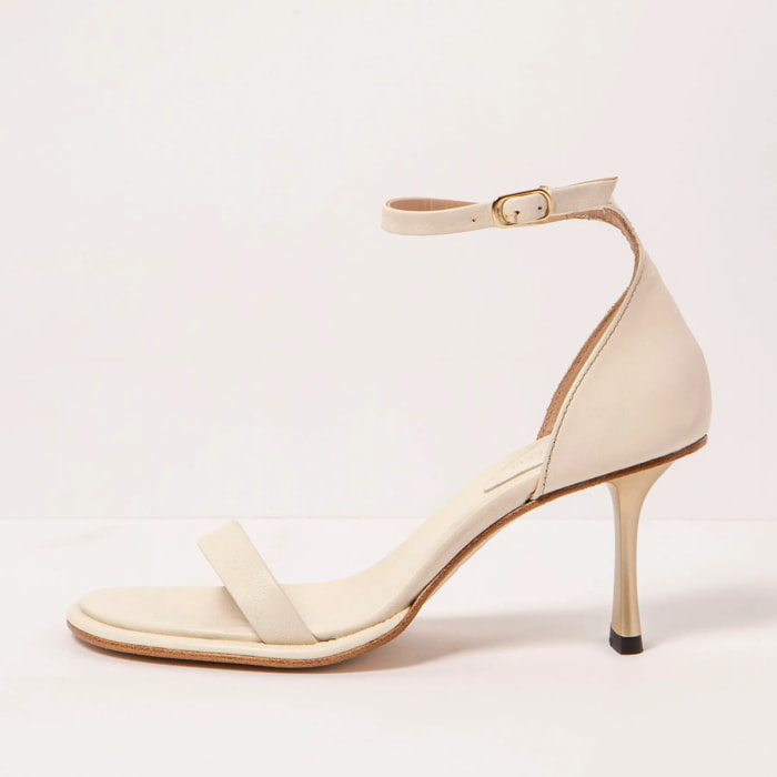 Sandalias con tacón S3193 NAPPA CREAM/ ALBANA color Cream