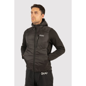 Chaqueta ECOActive Hybrid Insulated Jacket with cap marca ECOON - Negro