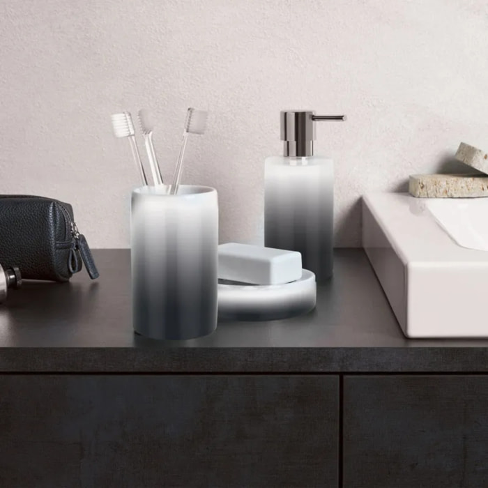 Distributeur de savon Céramique TUBE GRADIENT Noir Spirella