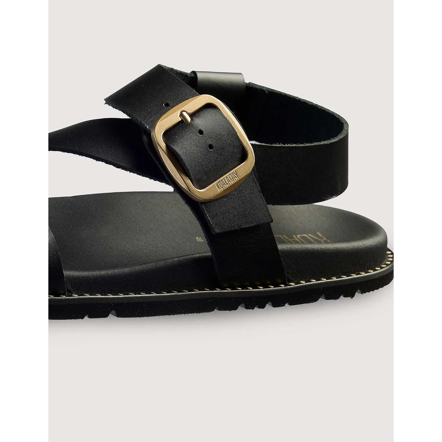 Sandalia Piel Negro - Aegisa