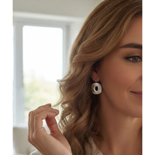 pendiente Savage dormilona plata