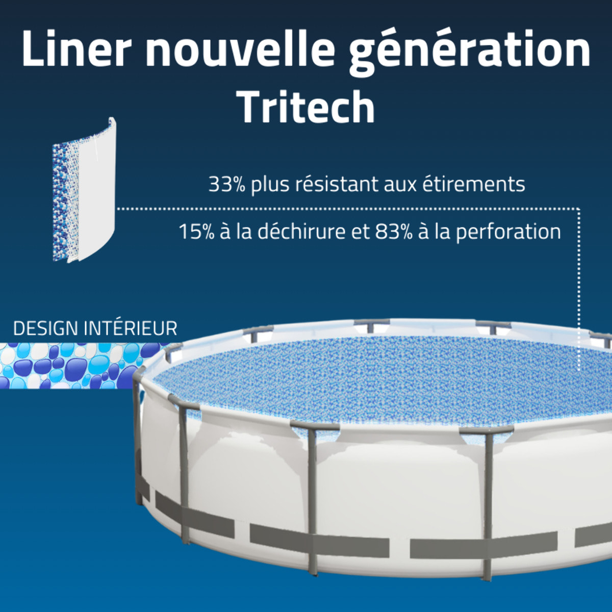 Bestway Piscine hors sol tubulaire ronde Bestway Steel Pro Max 427 x 84 cm gris clair