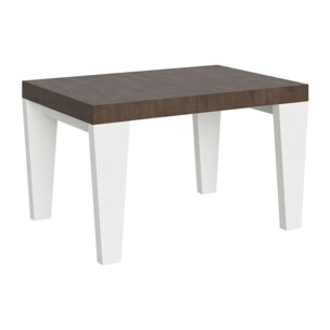 Table Spimbo Mix Extensible dessus Noyer structure Frêne Blanc 90x130 Allongée 234