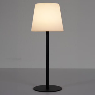 Lampe A Poser Ip44 Rechargeable H40cm Noir