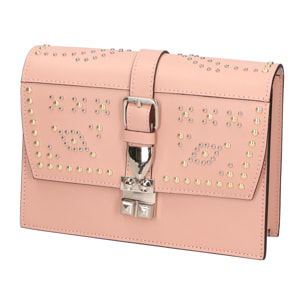 Borsa a tracolla donna - Modello Elyse - Vera pelle - 24.0 x 17.0 x 7.0 cm