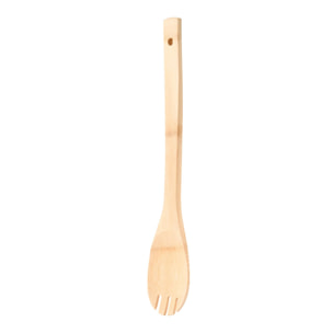 Tenedor de cocina 30x6 cm bambú, utensilio de cocina natural expert san ignacio