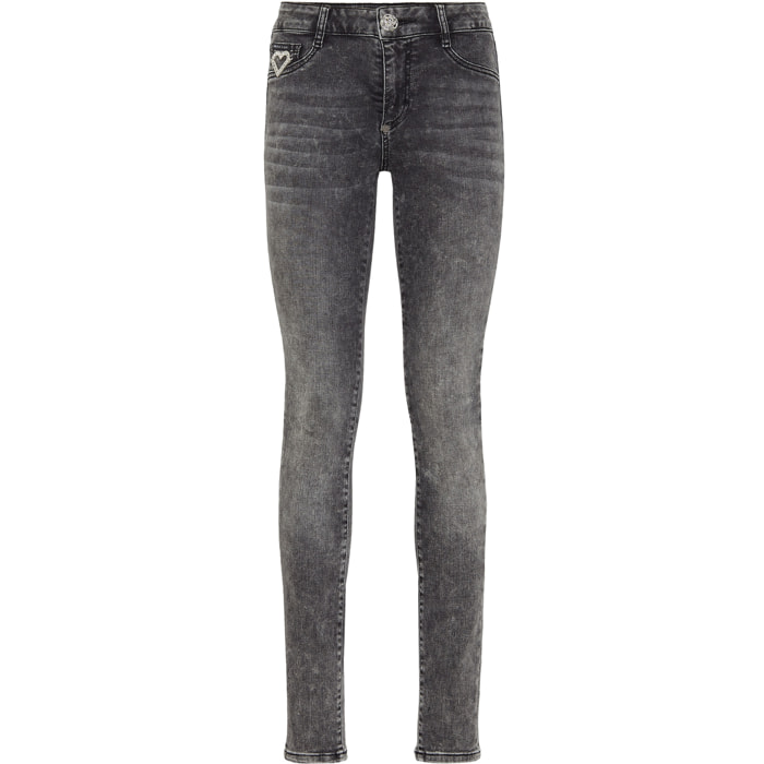 PHILIPP PLEIN Jegging a vita alta HEART