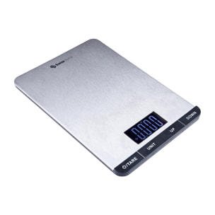 Báscula de cocina 23x15,8x2,2cm en Acero inoxidable color Negro SwissHome