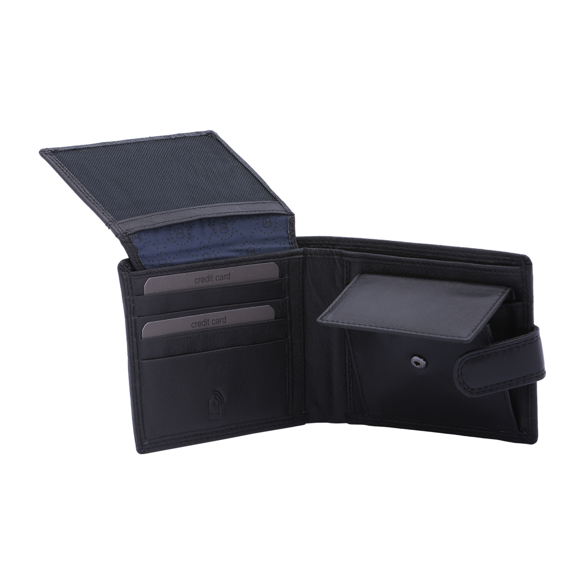 Portafoglio  da uomo In Vera pelle Made in Italy 12,5x9,5x3 cm