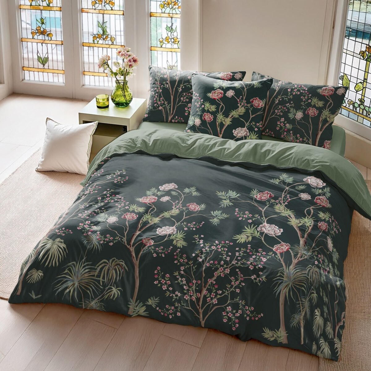 Housse de couette ohara vert