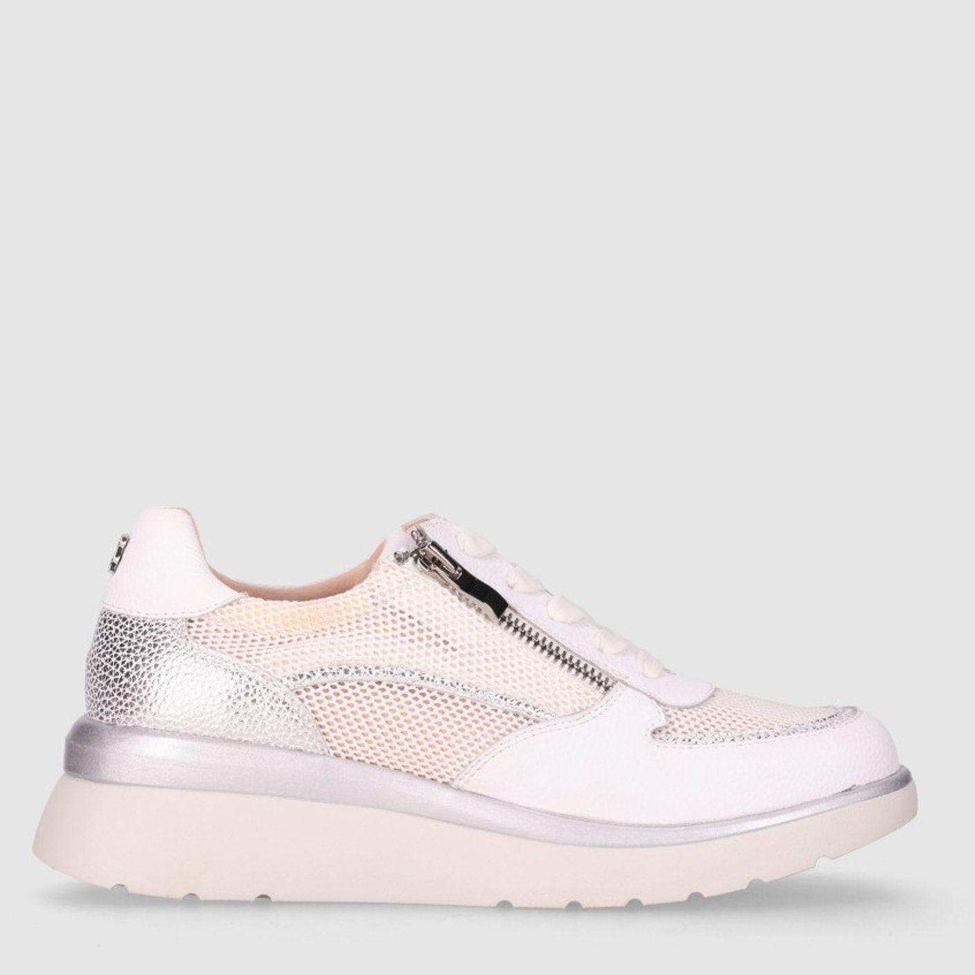 Deportivos de Piel - Blanco - Tacón: 5 cm