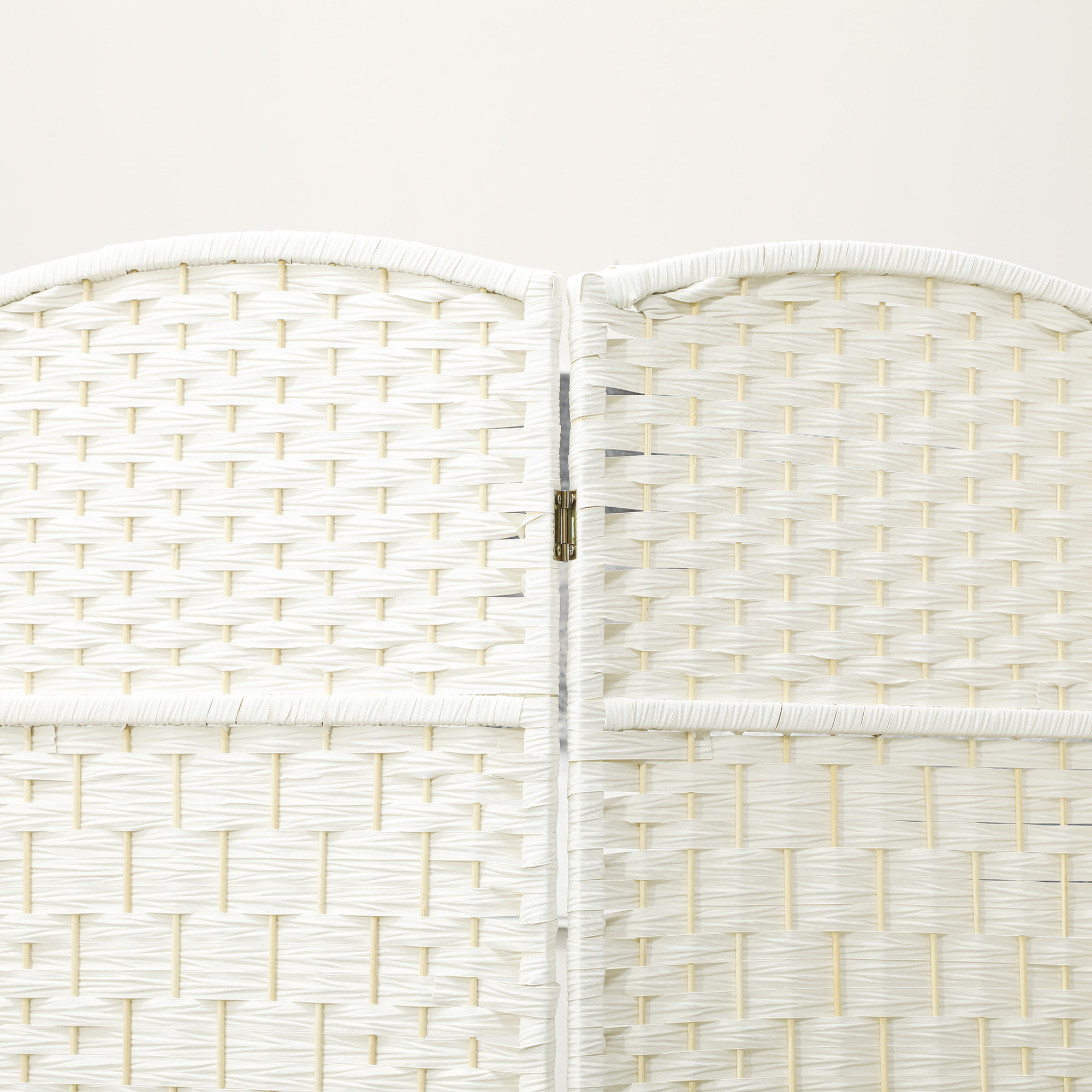 Paravent intérieur en bois 4 panneaux 180 x 180 cm séparateur de pièce pliable bois blanc