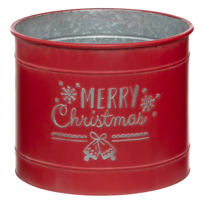 Cache pot traditionnel en métal x3