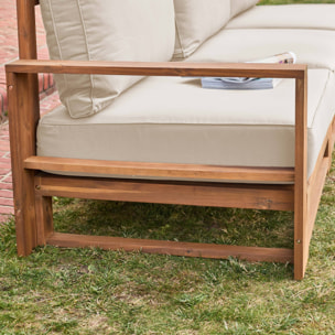 Salon de jardin bois d'acacia 5 places MENDOZA