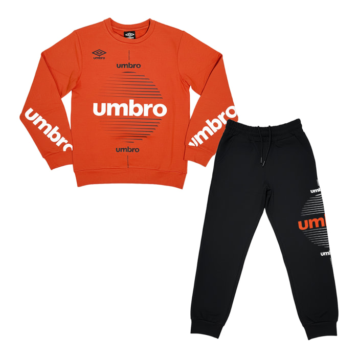 Tuta Ragazzo UMBRO 8 / 16 Anni Cotone Felpato Invernale