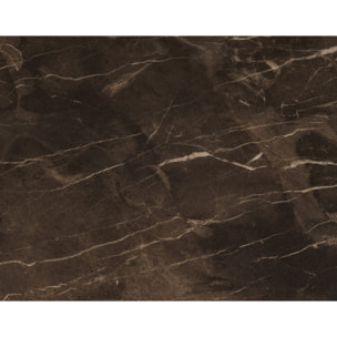 Pula - table basse - effet marbre - 80 cm - Marron