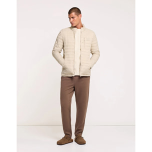 Chaqueta Beige Piedra Acolchada - Kea