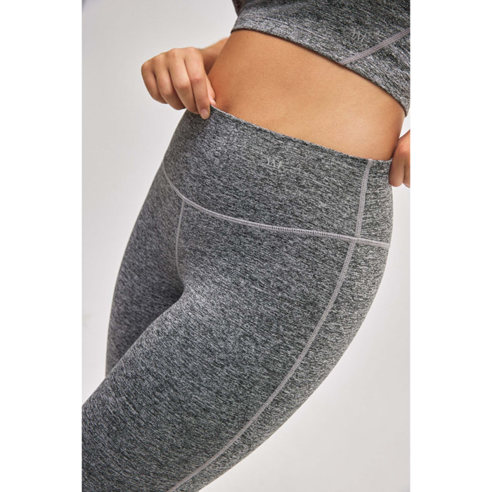 Leggings sportivi grigi a zampa