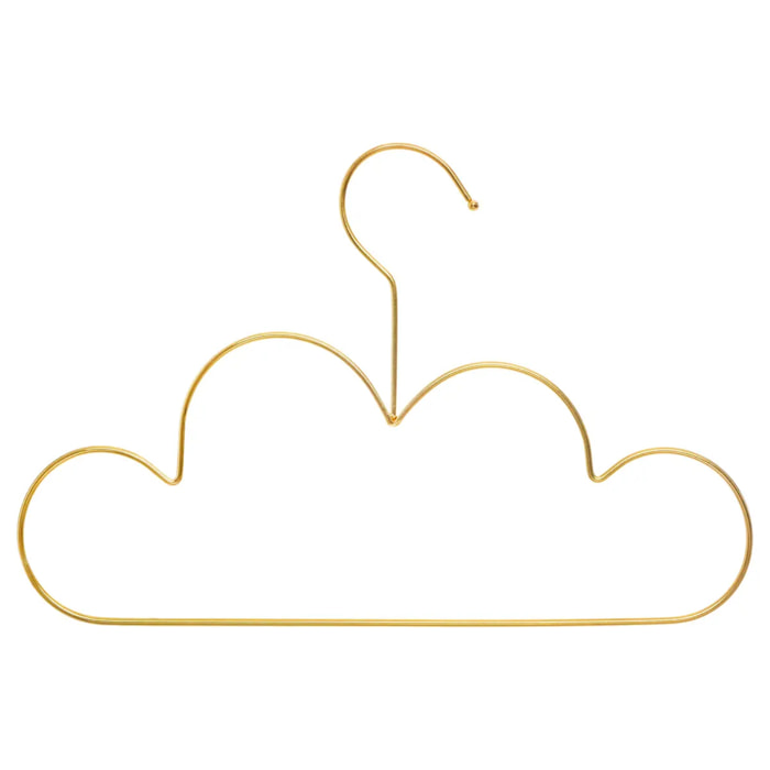 Lot de 3 cintres "Nuage" doré plastique