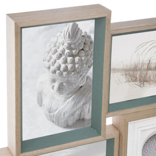 Pêle-mêle "Moly" bois 9 photos