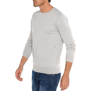 Maglia Hot Buttered Koorana girocollo cotone Grigio Chiaro