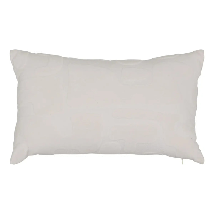 Coussin Delor 30x50cm blanc