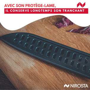 Couteau Santoku 31 cm Nirosta Flow