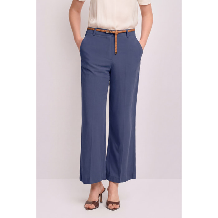 Kocca - Pantaloni fluidi taglio carrot Donna, Tinta unita