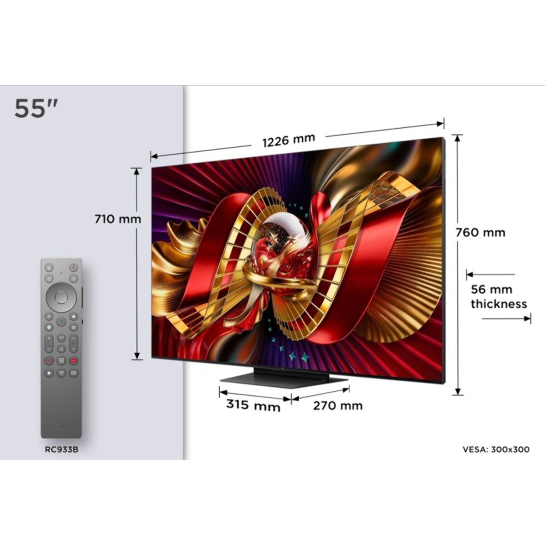 TV Mini LED TCL 55C89L (2026) 55" (139 cm)
