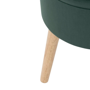 Tabouret coffre "Tess" vert cèdre