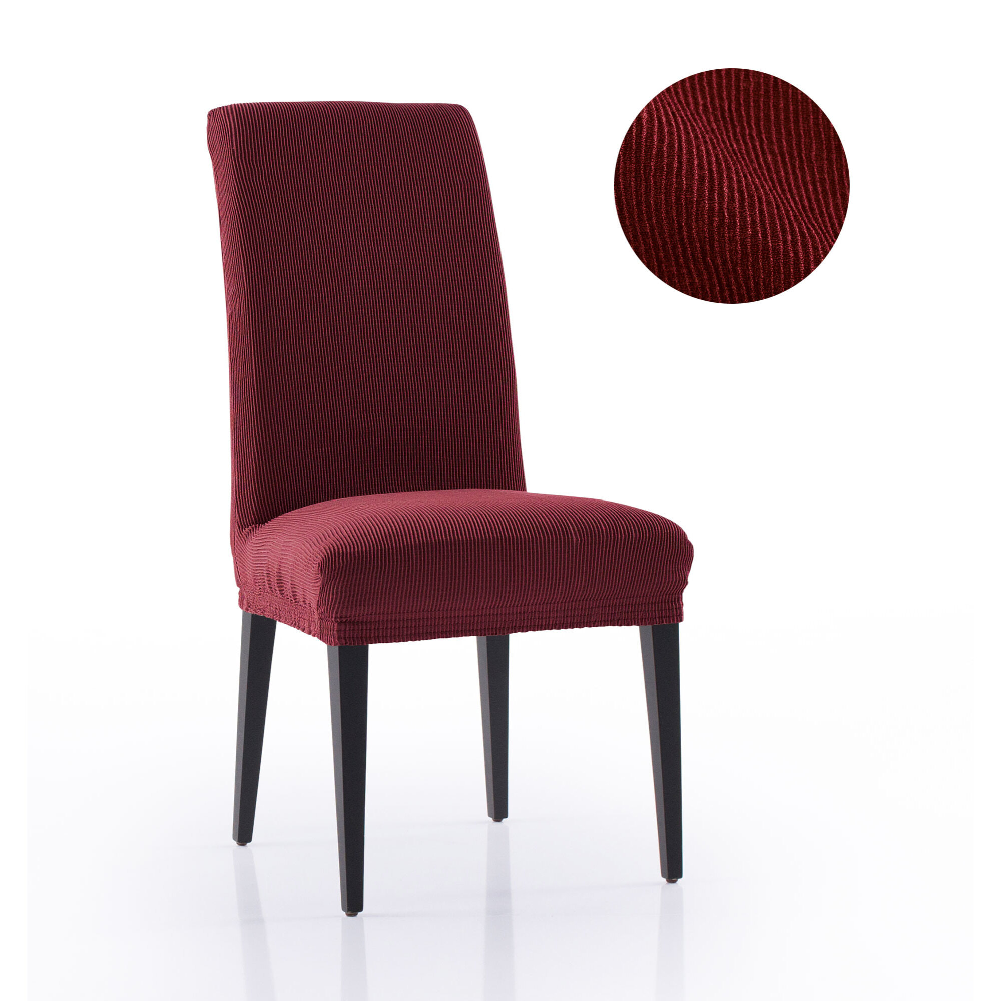 Funda Elástica para silla con RESPALDO pack2 unidades modelo MARCELA