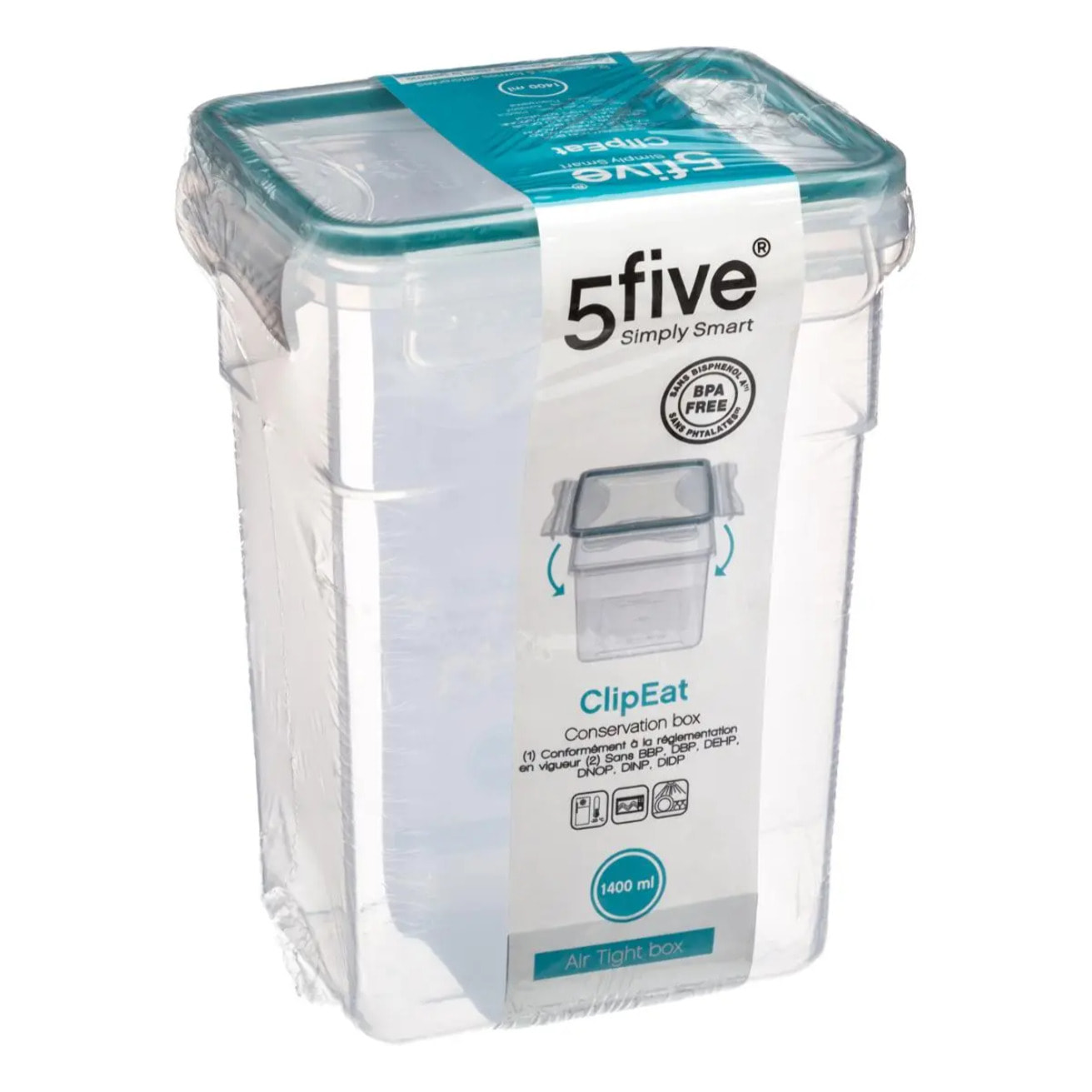 Boîte de conservation plastique "Clipeat" 1,4L