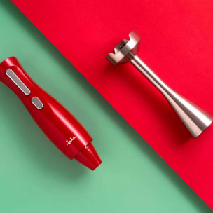 Batidora de mano JATA JEBT1852 de 900 W. 2 cuchillas. Regulador de velocidad. Incluye vaso medidor