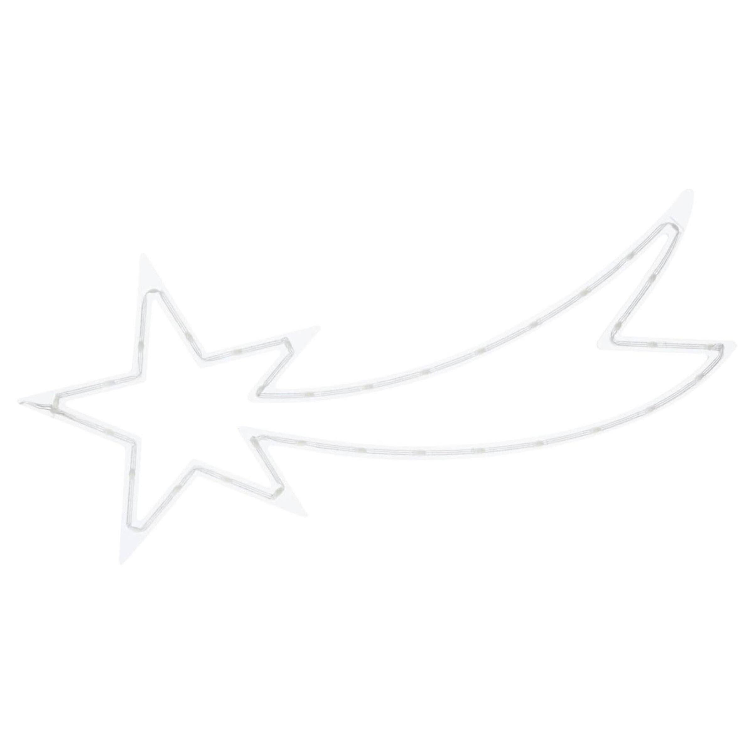 iluminación navideña estrella fugaz con 35 luces led rgb con controlador 25x0,6x60cm