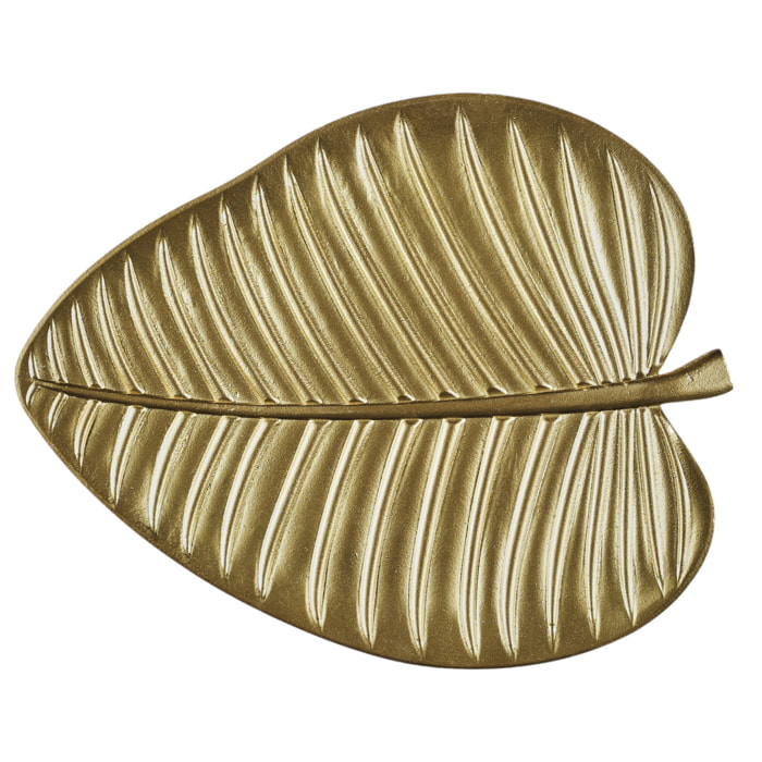 Vide Poche Feuille Dore