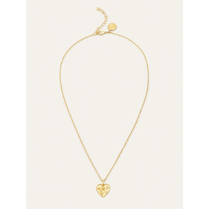 Collana Flower Heart Placcato Oro