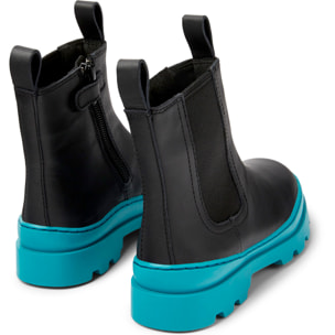 Botines - CAMPER Brutus - Negro - Cuero liso
