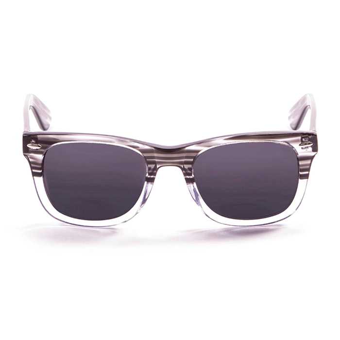 Gafas de sol LENOIR BIARRITZ - Demi negro con detalle blanco transparente / Ahumada