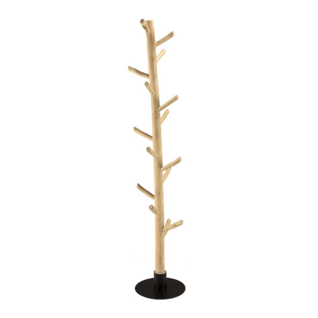 WILL - Porte-manteau multibranches en teck naturel