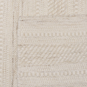 SACHA - Tapis rectangulaire 160x230cm laine texturée nuances de beige