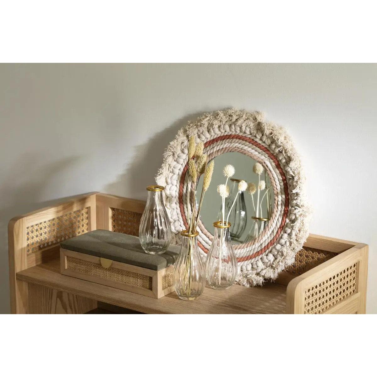 Lot de 3 soliflores "Wonder" verre transparent D7cm