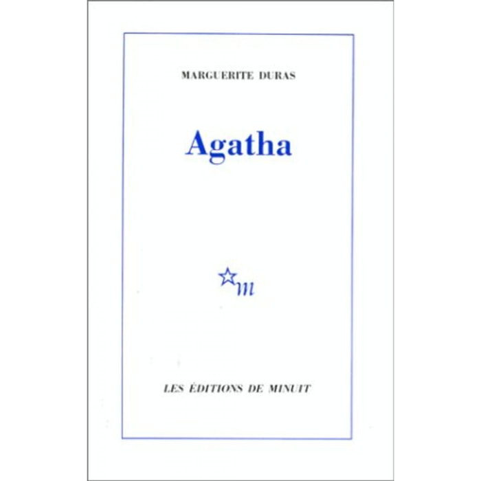 Duras, Marguerite | Agatha | Livre d'occasion